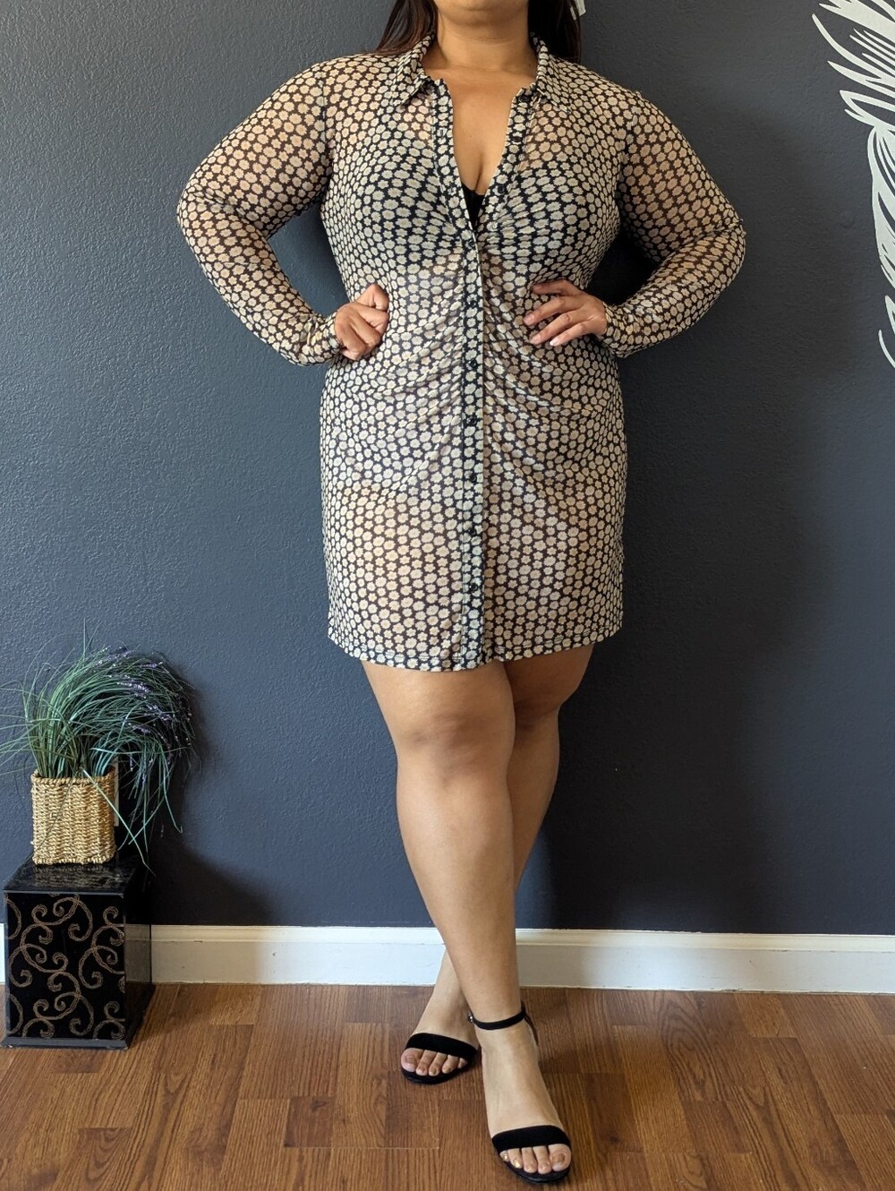 Wild Fable Sheer Daisy Dress